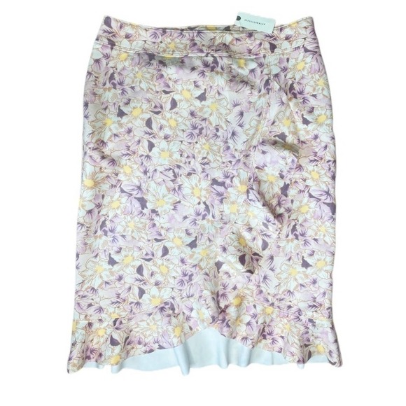 Anthropologie Floral Ruffle Skirt Size 14 - Picture 2 of 3